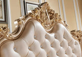 Antique Style Hand Carved Wooden Bed